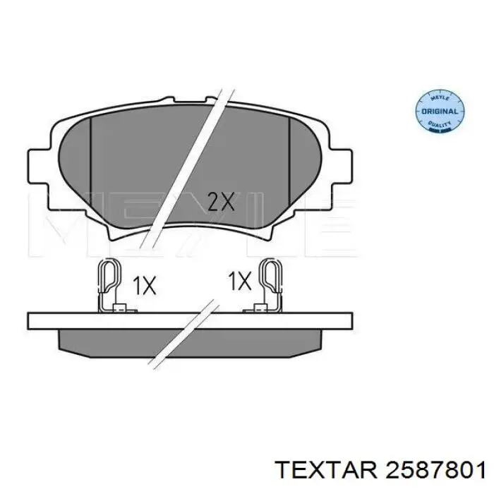 Колодки дисковые  Textar 2587801 цена, от 21.42 USD