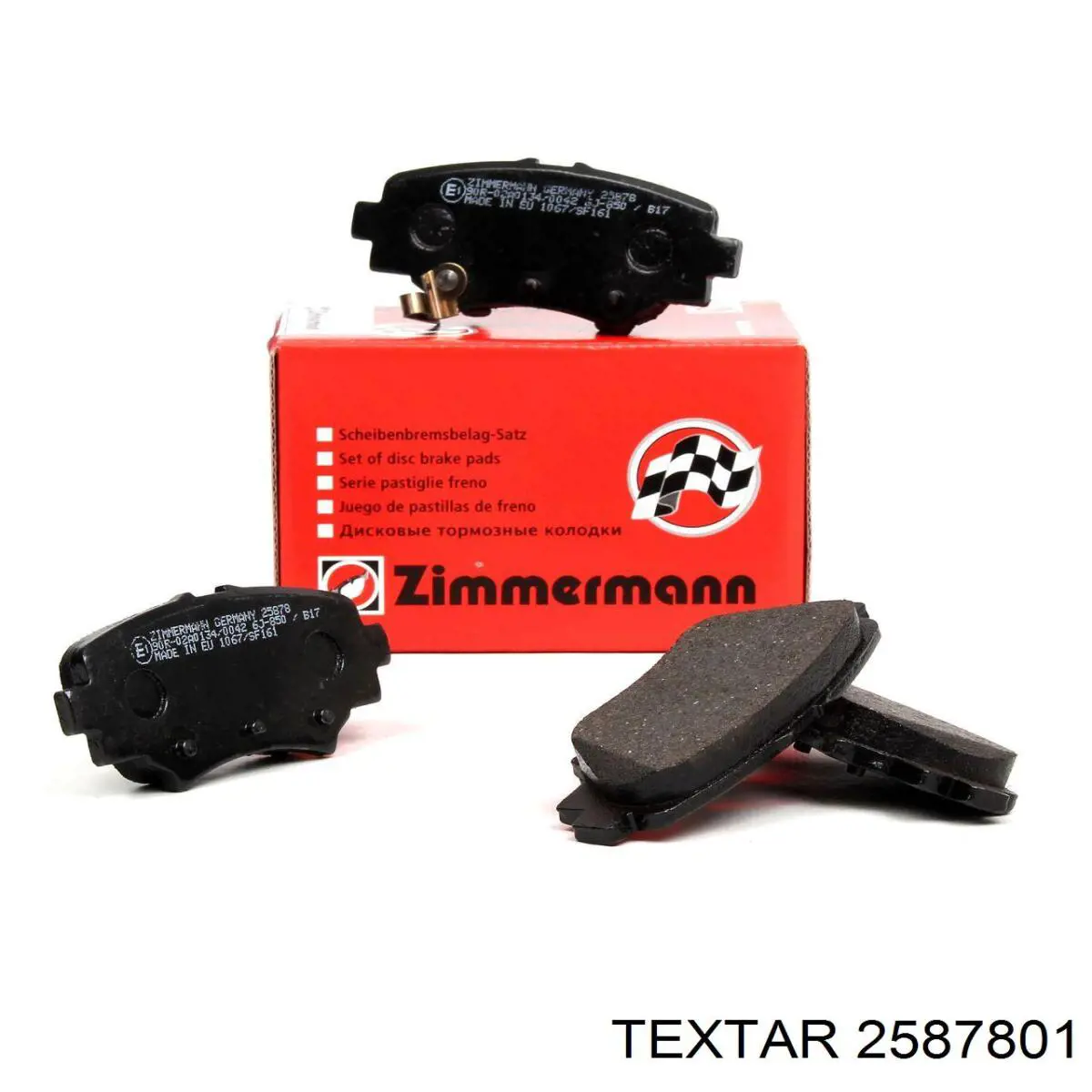 2587801 Textar Колодки тормозные дисковые комплект