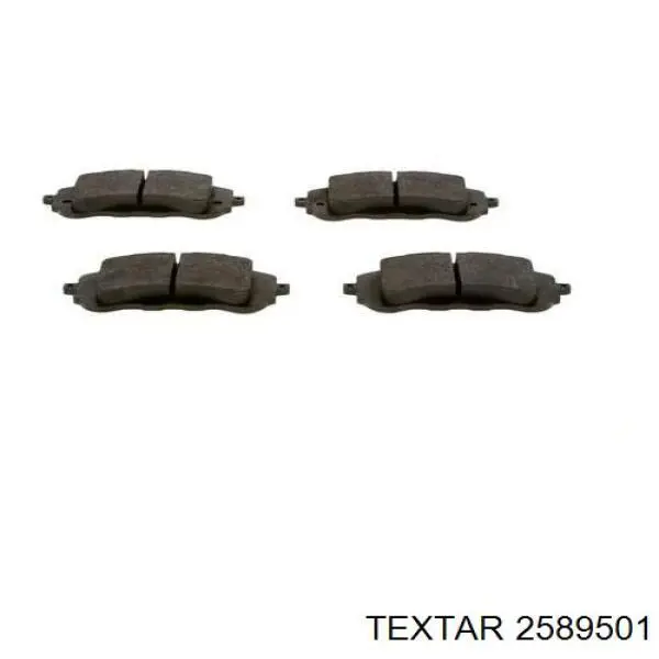 2589501 Textar Колодки передние