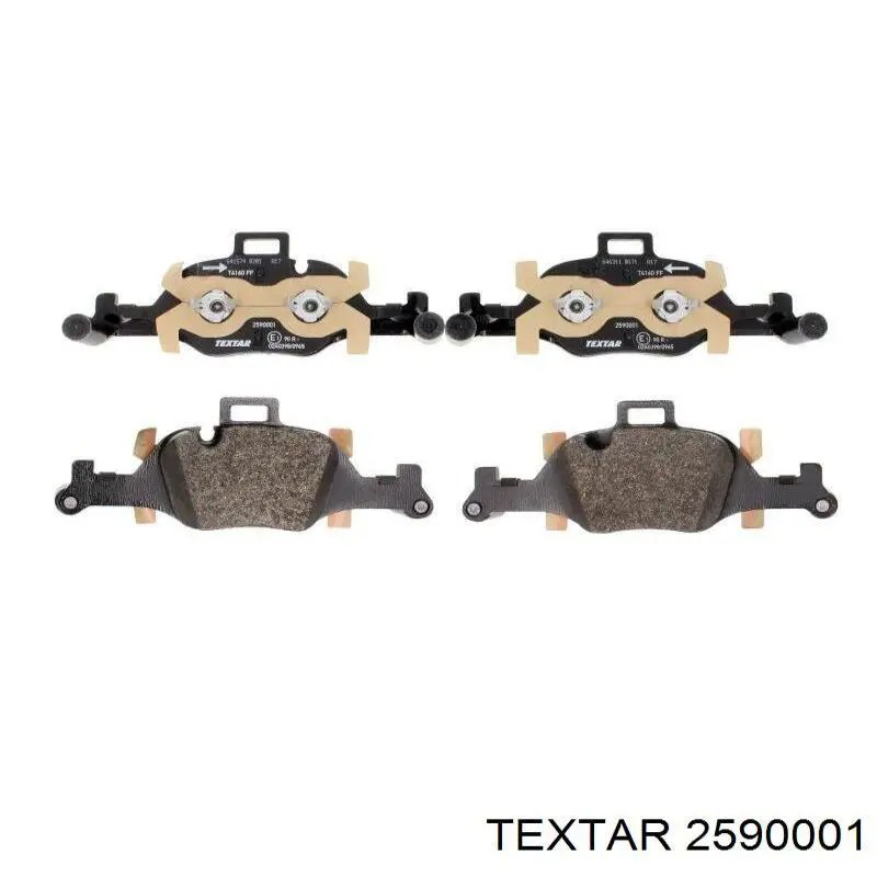 Тормозные колодки Textar 2590001