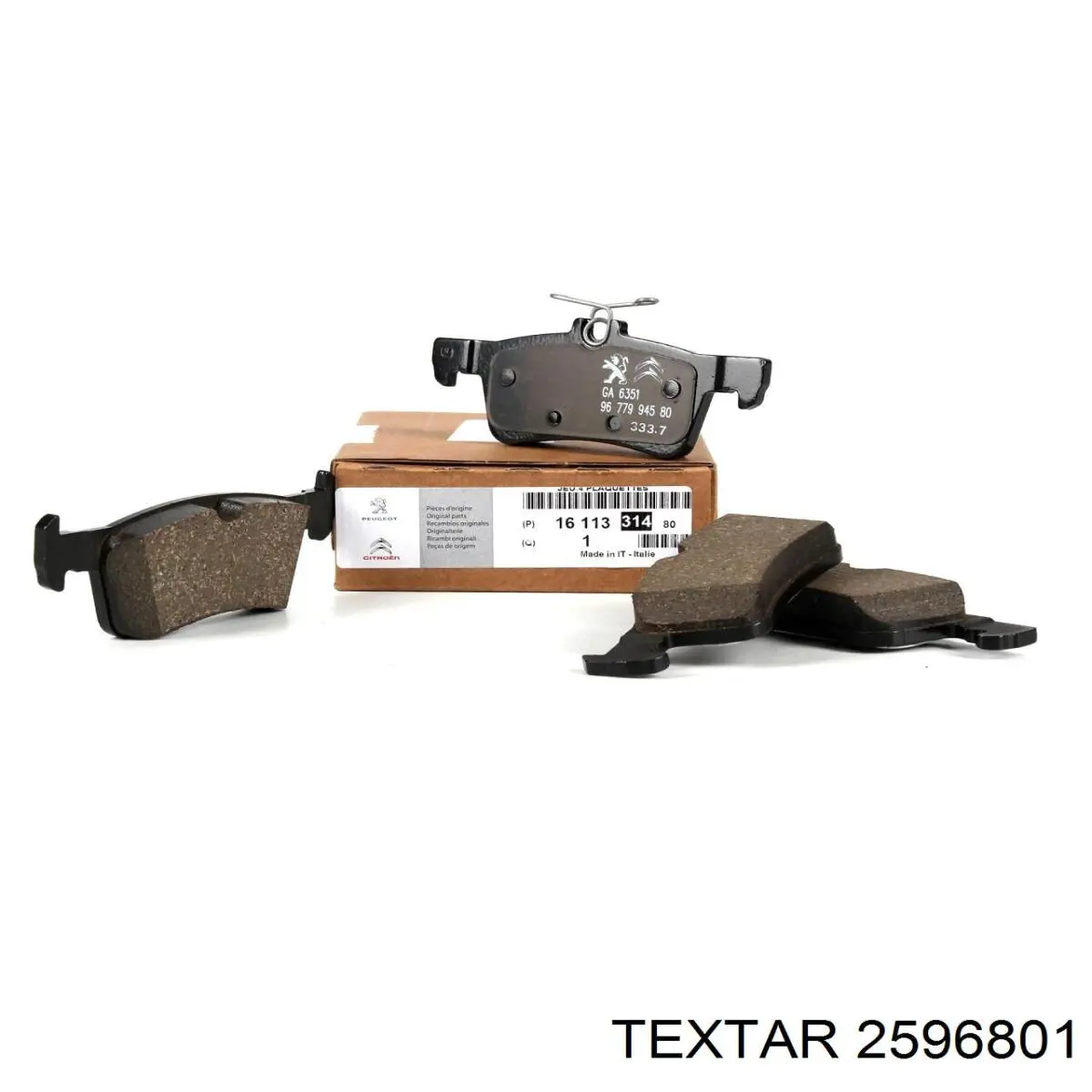 Купить 2596801 Textar Колодки тормозные задние, дисковые