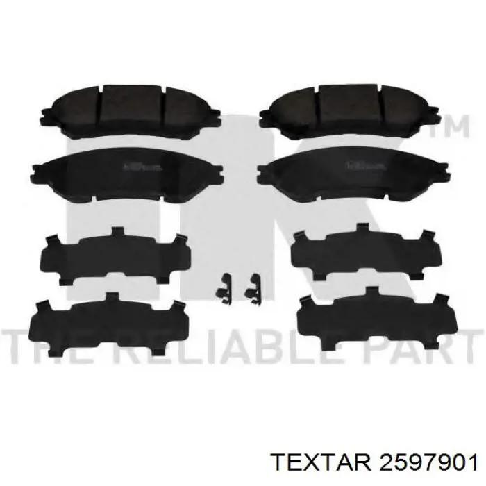 Тормозные колодки Textar 2597901