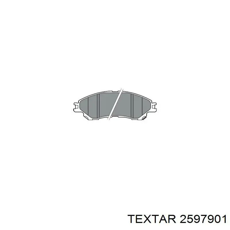 Передние тормозные колодки 2597901 Textar
