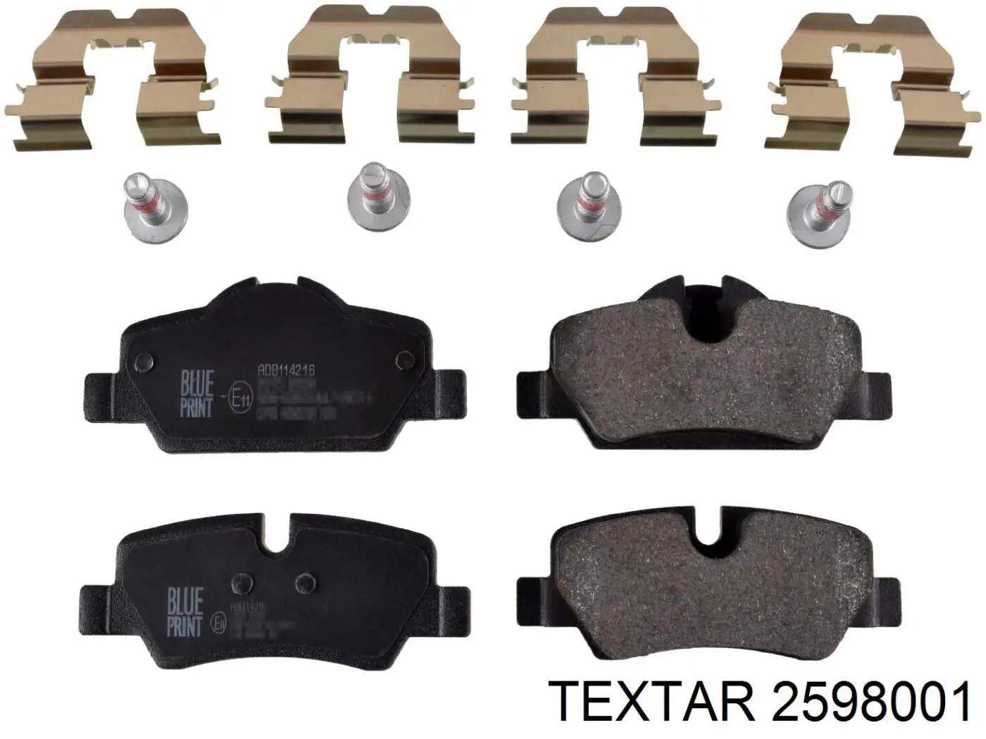 Купить 2598001 Textar Колодки тормозные задние, дисковые