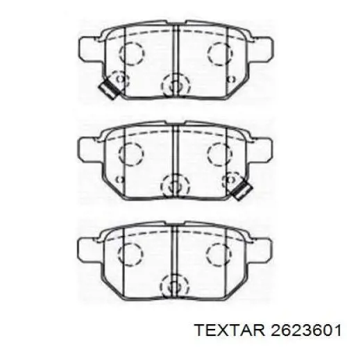 Колодки дисковые  Textar 2623601 цена, от 59.54 USD