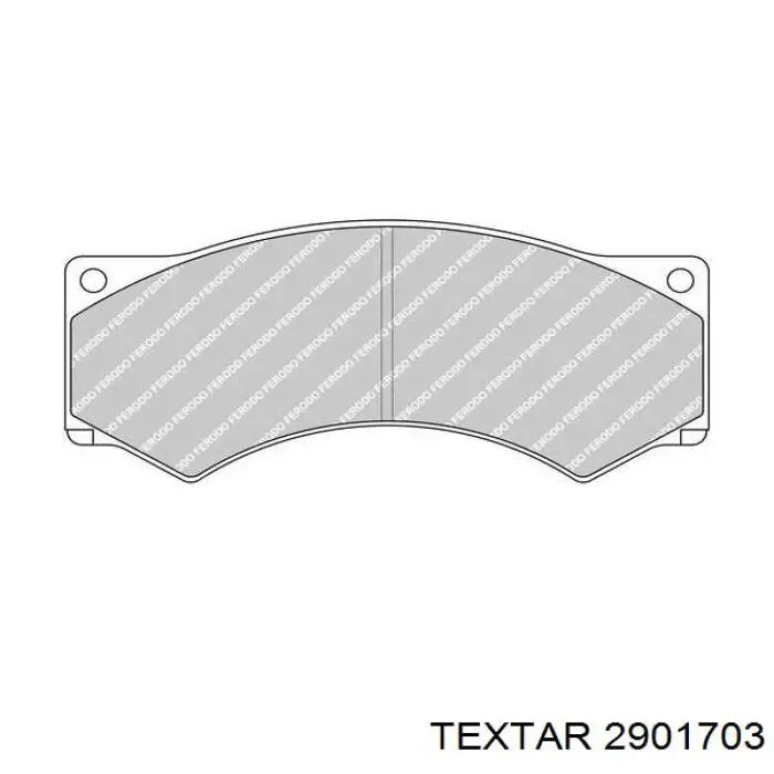 Передние тормозные колодки 2901703 Textar