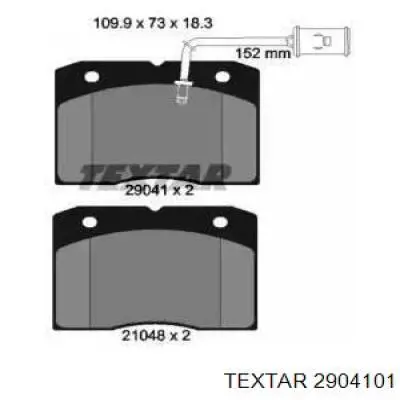Передние тормозные колодки 2904101 Textar