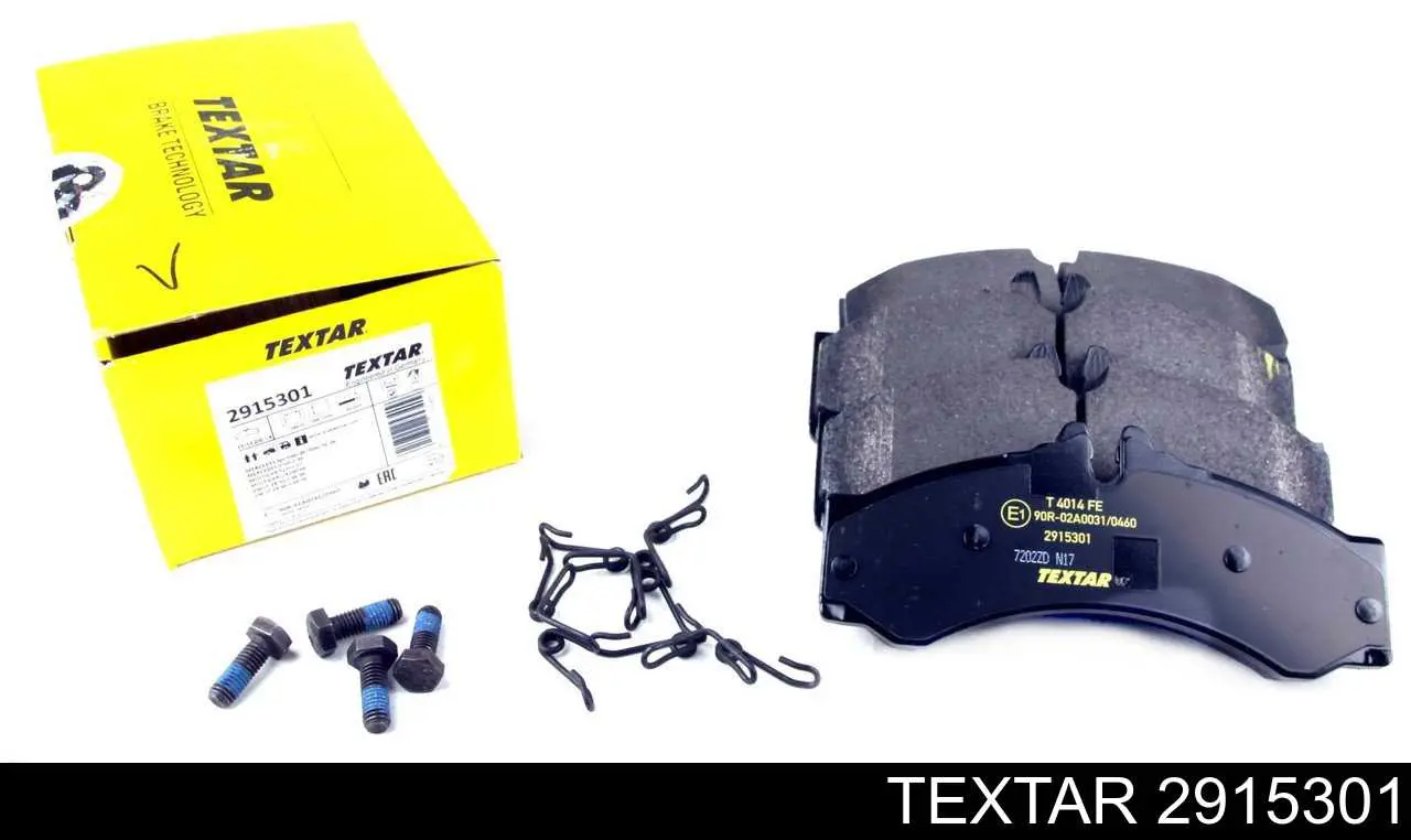 2915301 Textar Колодки передние