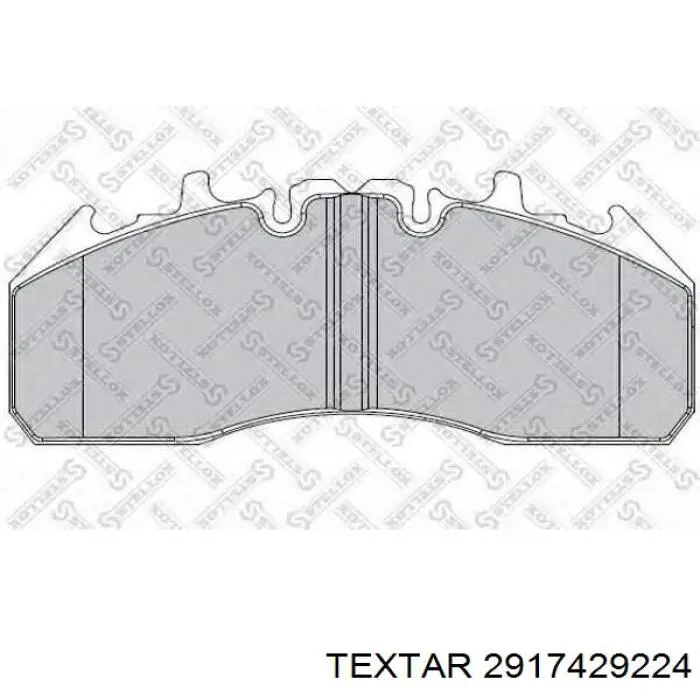 2917429224 Textar Колодки передние