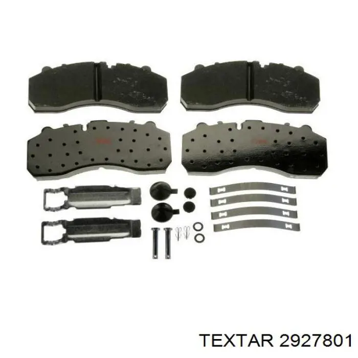 Передние тормозные колодки 2927801 Textar