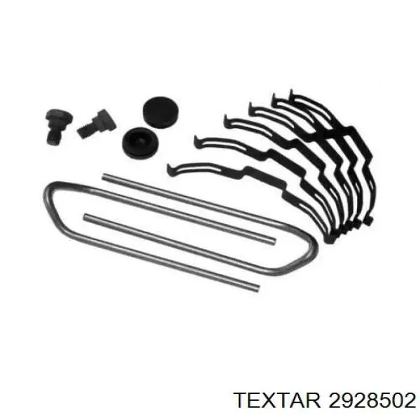 Передние тормозные колодки 2928502 Textar