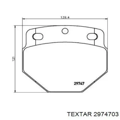 Передние тормозные колодки RD29747STD Rider