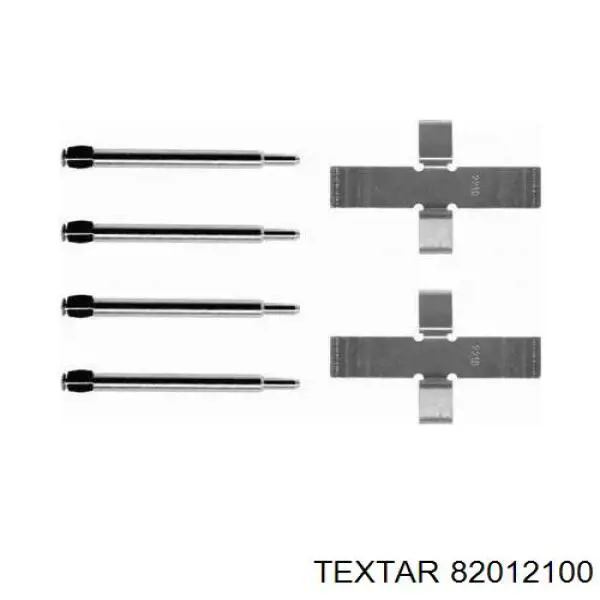 Ремкомплект тормозных колодок TEXTAR 82012100