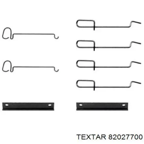 Ремкомплект тормозных колодок 82027700 Textar