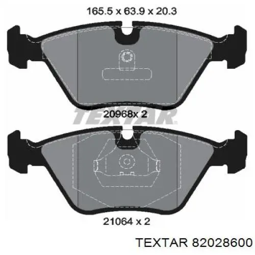 Conjunto De Muelles Almohadilla Discos Delanteros 82028600 Textar