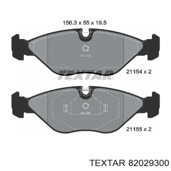 Купить 82029300 Textar Пружинная защелка суппорта