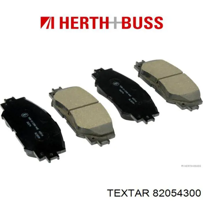 82054300 Textar Комплект пружинок крепления дисковых колодок, задних