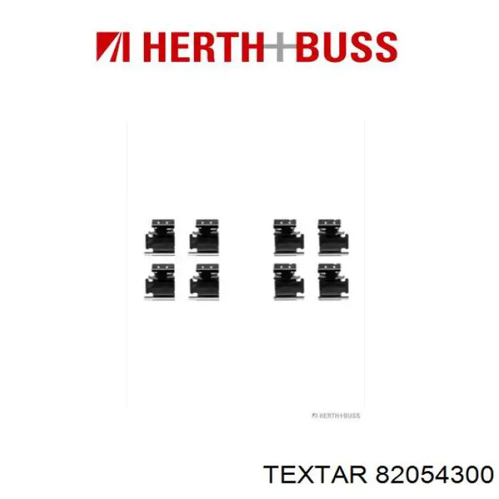 Комплект пружинок крепления дисковых колодок задних Textar 82054300 цена, от 4.12 USD