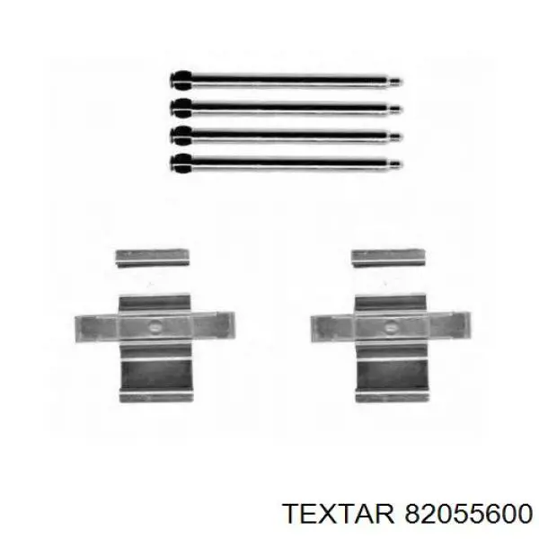 Ремкомплект тормозных колодок Textar 82055600 цена, от 14.35 USD