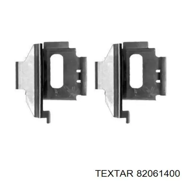 Комплект пружинок крепления дисковых колодок передних TEXTAR 82061400