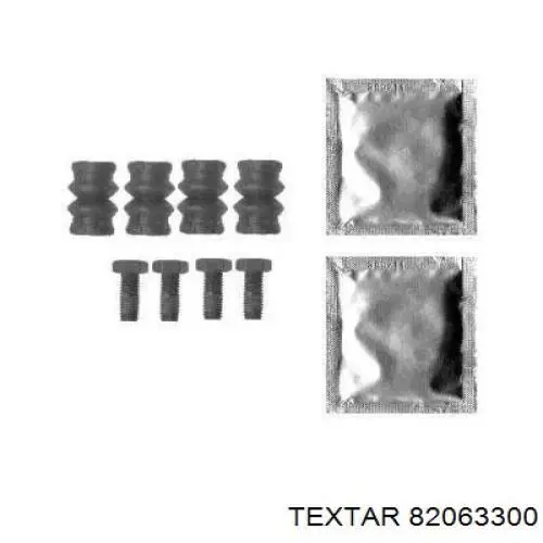 82063300 Textar ремкомплект суппорта тормозного заднего