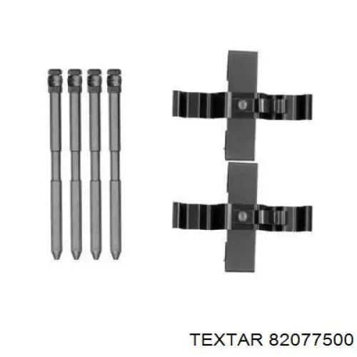 82077500 Textar ремкомплект тормозов задних