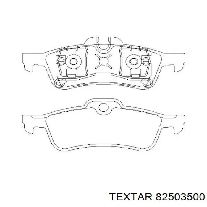 Комплект пружинок крепления дисковых колодок задних Textar 82503500 цена, от 4.59 USD