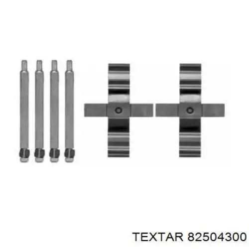 Ремкомплект переднего суппорта 82504300 Textar