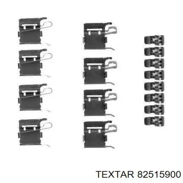 Пружинная защелка суппорта Textar 82515900 цена, от 8.90 USD