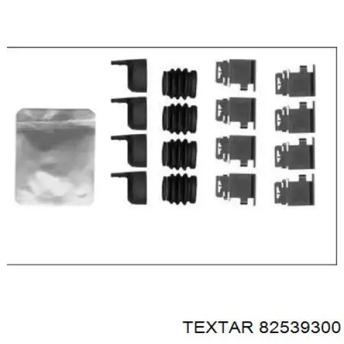 Комплект пружинок крепления дисковых колодок задних 82539300 Textar