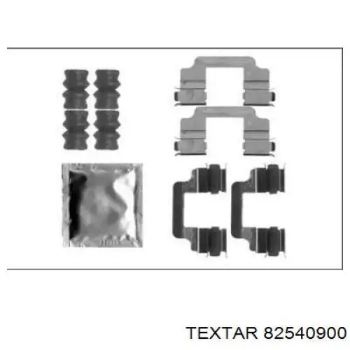 Ремкомплект тормозных колодок 82540900 Textar