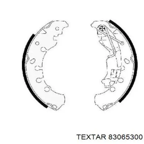 Задние барабанные колодки 83065300 Textar