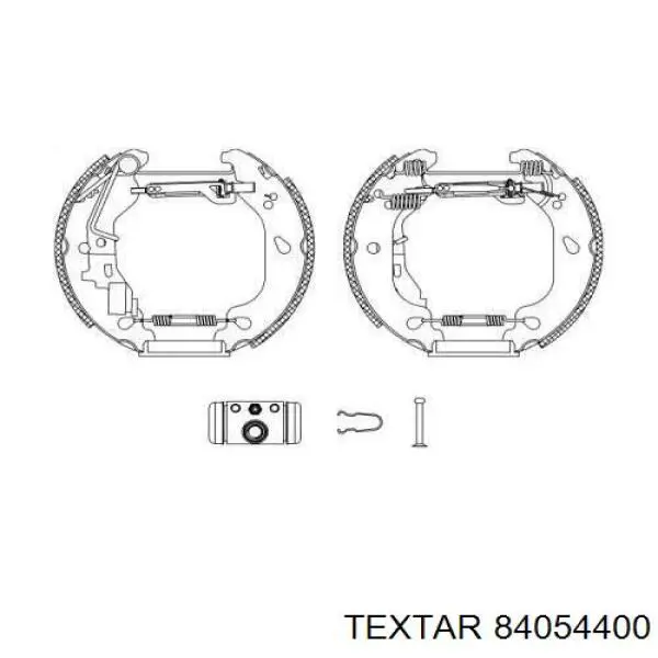 Задние барабанные колодки 84054400 Textar