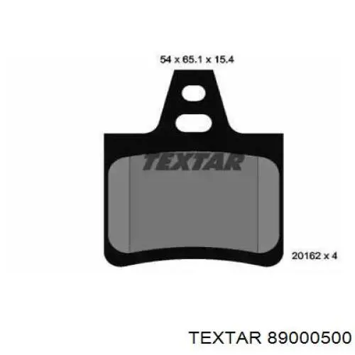 Задние тормозные колодки 89000500 Textar