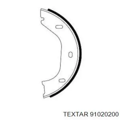 Задние барабанные колодки 91020200 Textar