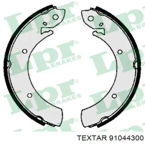 Задние барабанные колодки 91044300 Textar