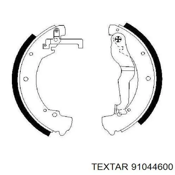 Задние барабанные колодки 91044600 Textar