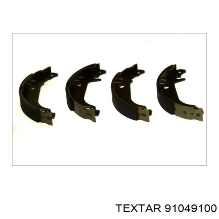 91049100 Textar Барабанные тормозные колодки