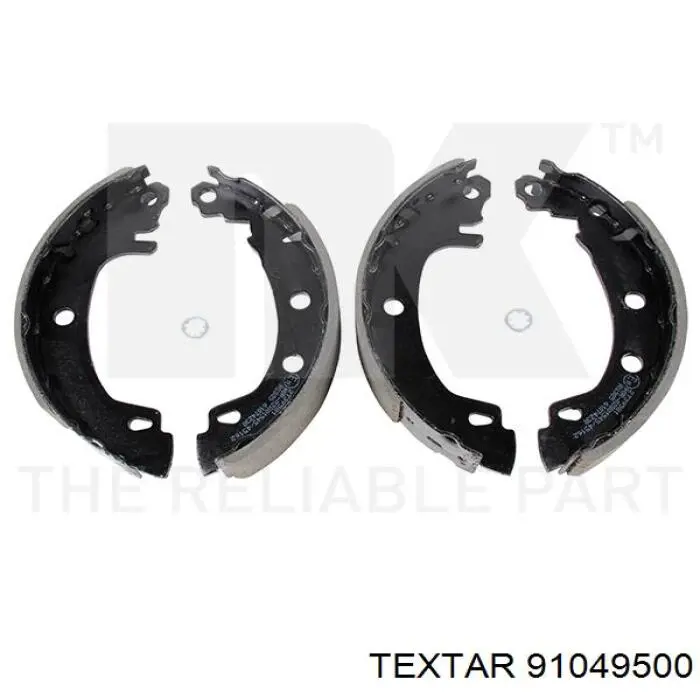 Купить 91049500 Textar Задние барабанные тормозные колодки