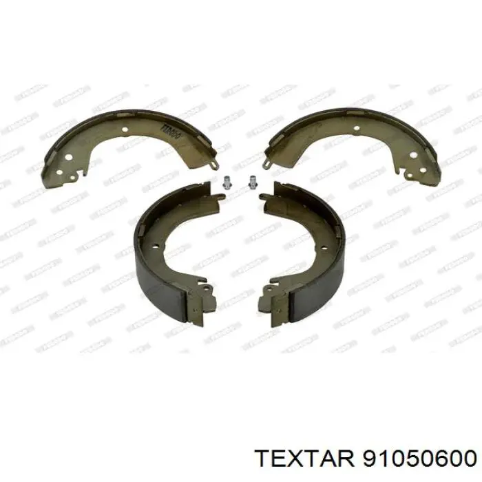 Купить 91050600 Textar Задние барабанные тормозные колодки