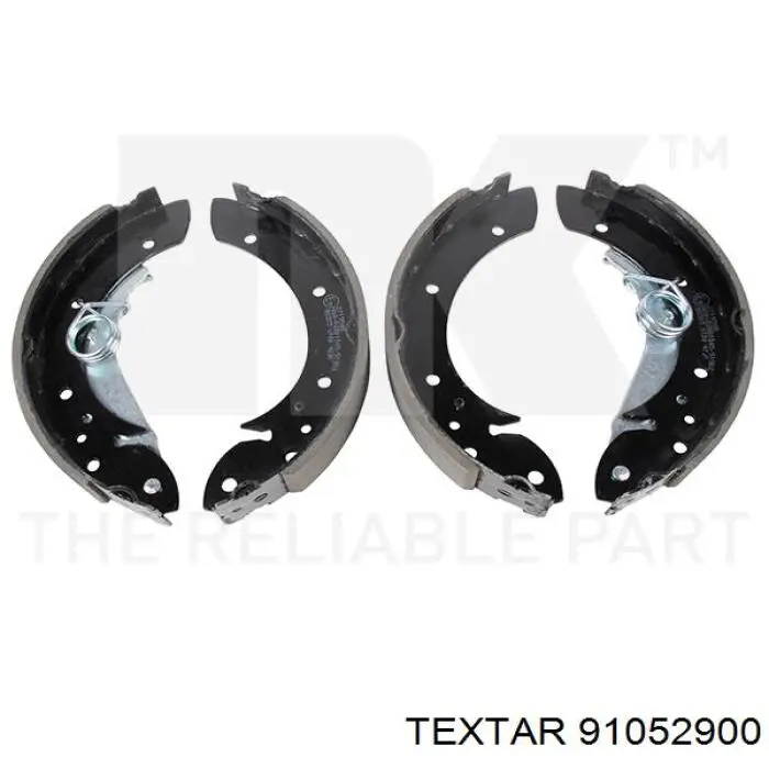 Купить 91052900 Textar Задние барабанные тормозные колодки