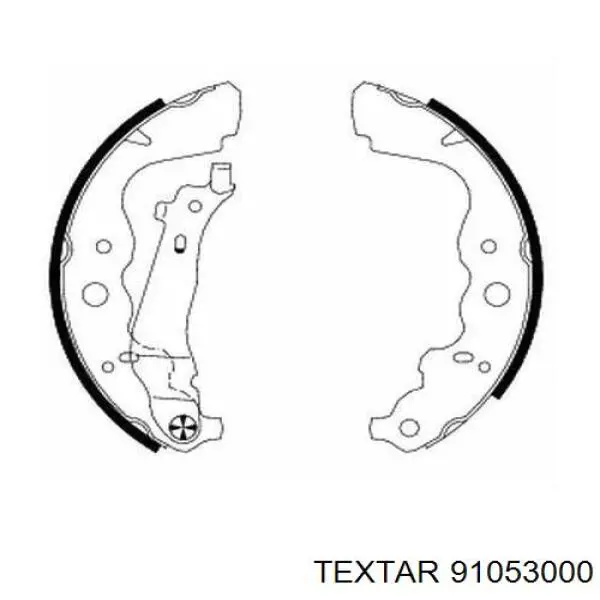 Барабанные колодки Textar 91053000