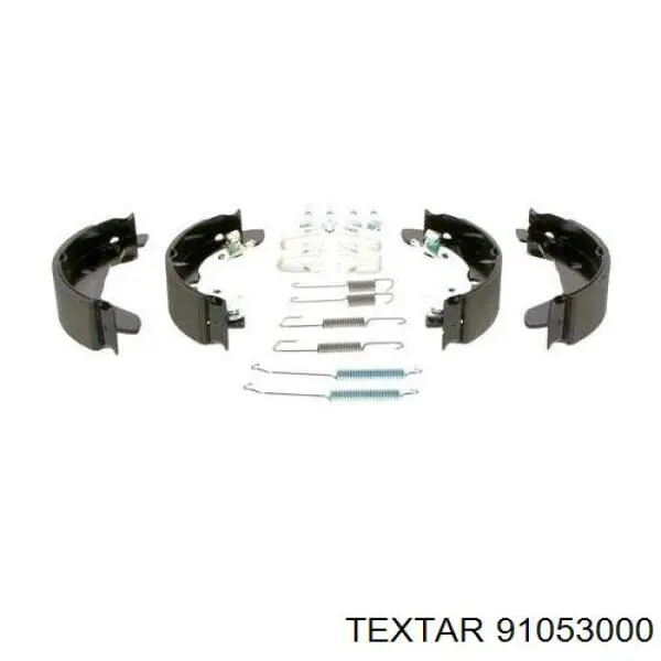 Купить 91053000 Textar Задние барабанные тормозные колодки