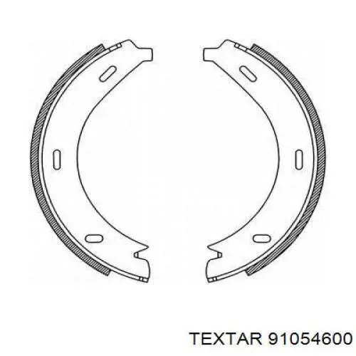 Колодки ручника 91054600 Textar