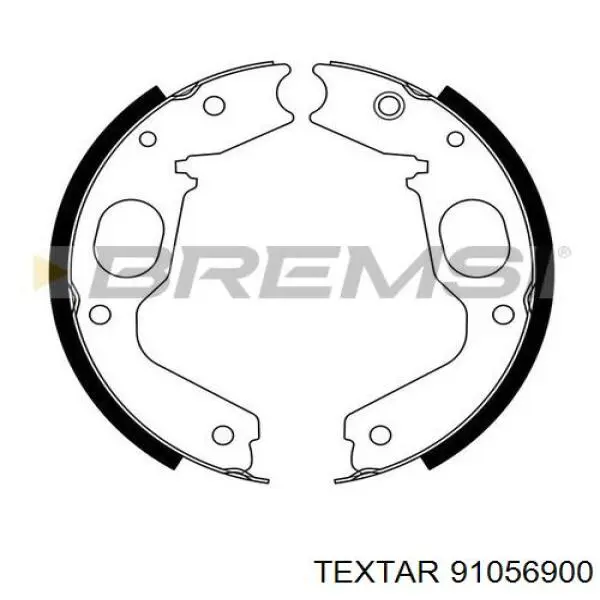 Колодки ручника 91056900 Textar