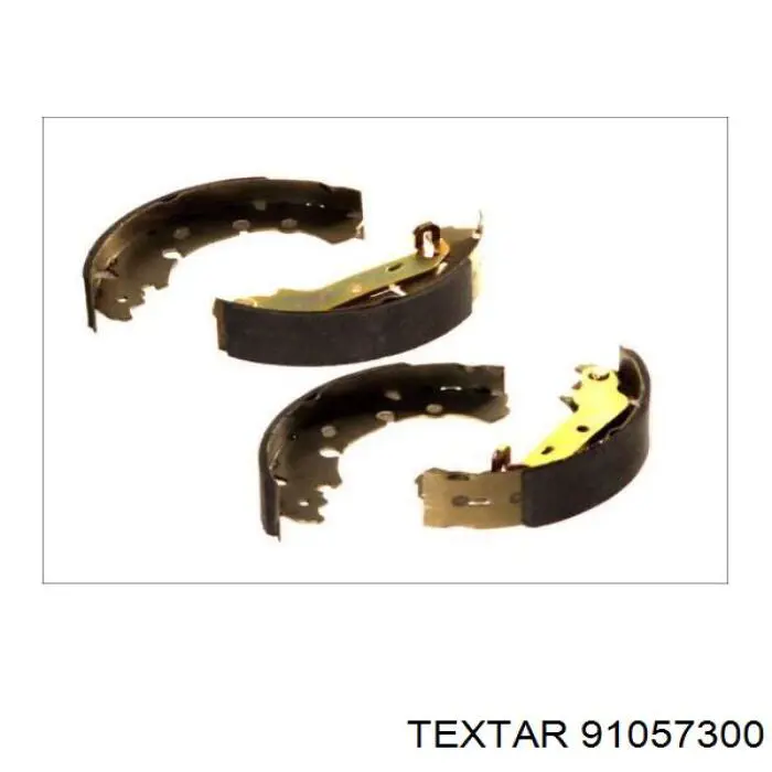 Купить 91057300 Textar Задние барабанные тормозные колодки