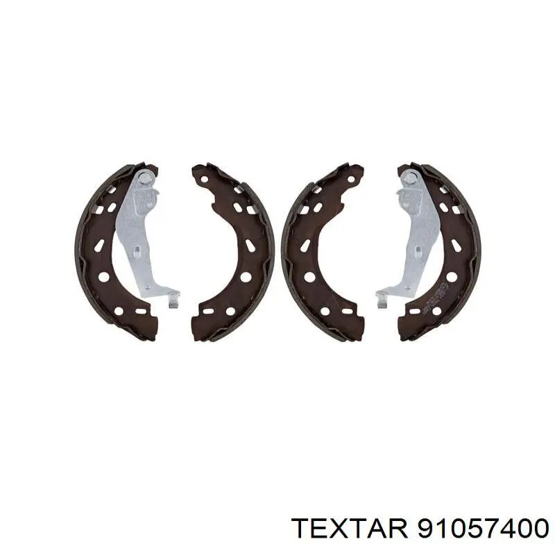 91057400 Textar Барабанные тормозные колодки