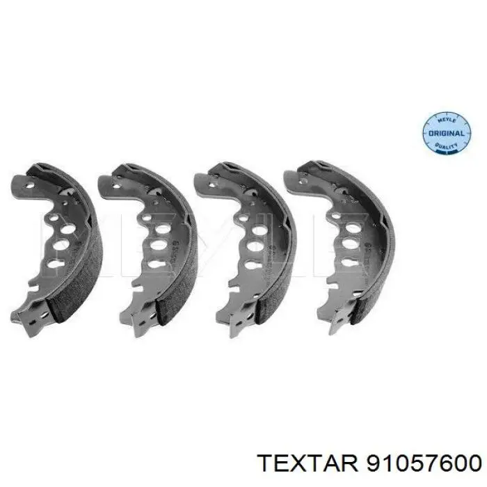 Купить 91057600 Textar Задние барабанные тормозные колодки