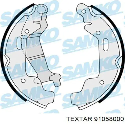 Барабанные колодки Textar 91058000