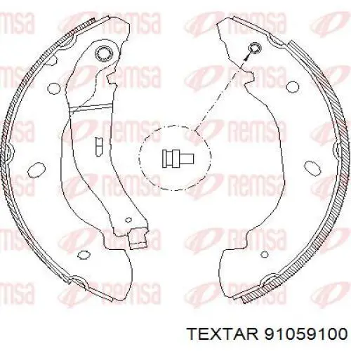 Барабанные колодки Textar 91059100